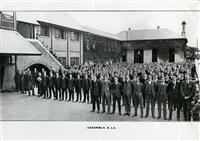 Assembly on School Quad, 1920.