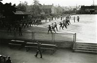 Bayonet practice on the school oval 1940