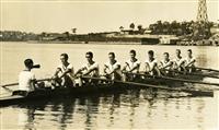 1st VIII rowing on the river 1931